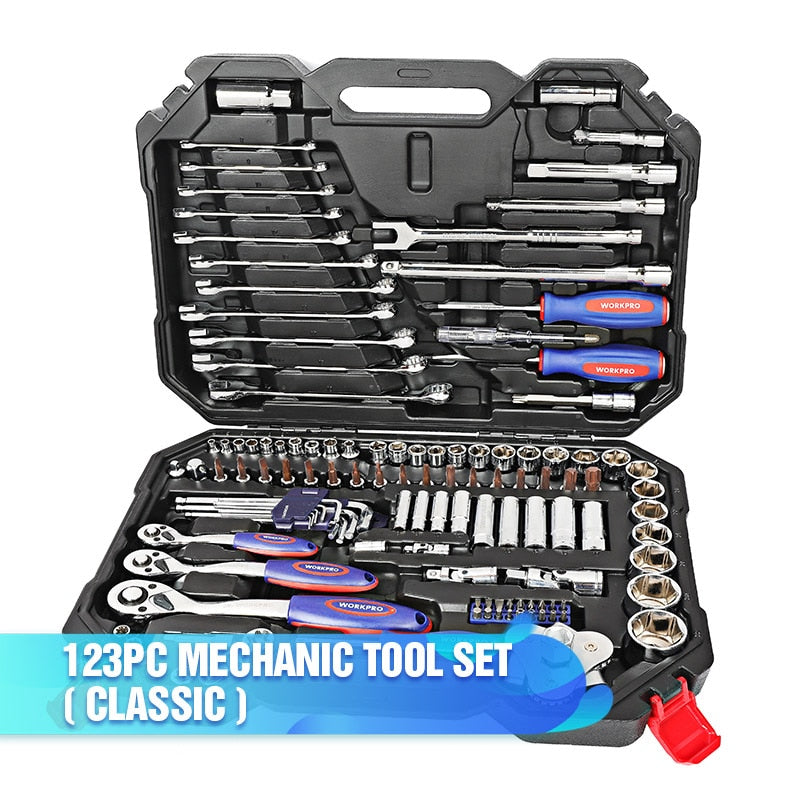 123PC New Mechanic Tool Set