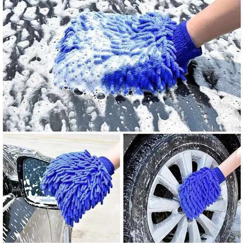 Car Wash Towel Microfiber Chenille Car Cleaning Glove – pureauto&detailing