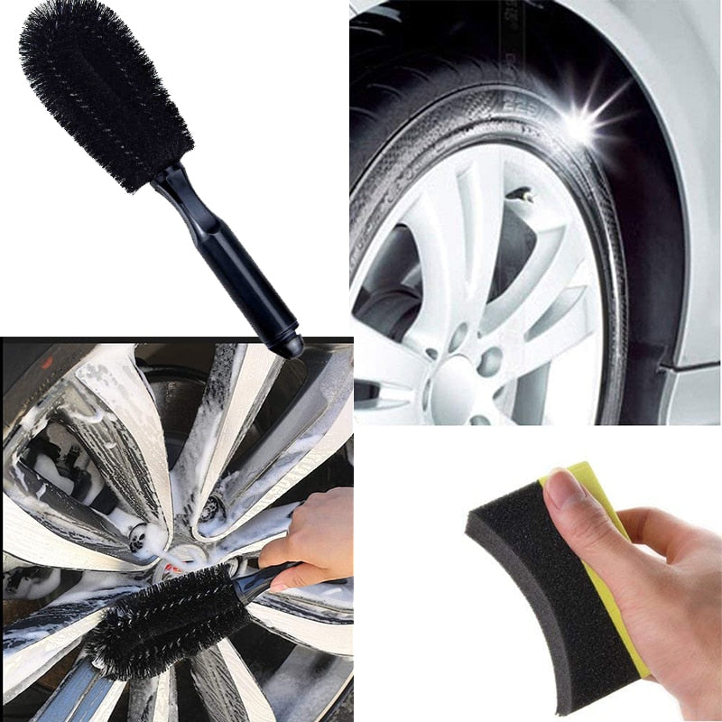  SEWOART car Tool Automotive Tools auto Tools car tire Brush  tire Tools Wheel Brush tire Brush for car Truck wash Brush car Brushes for  Washing Detailing wash Brush Plastic CAR WASH 