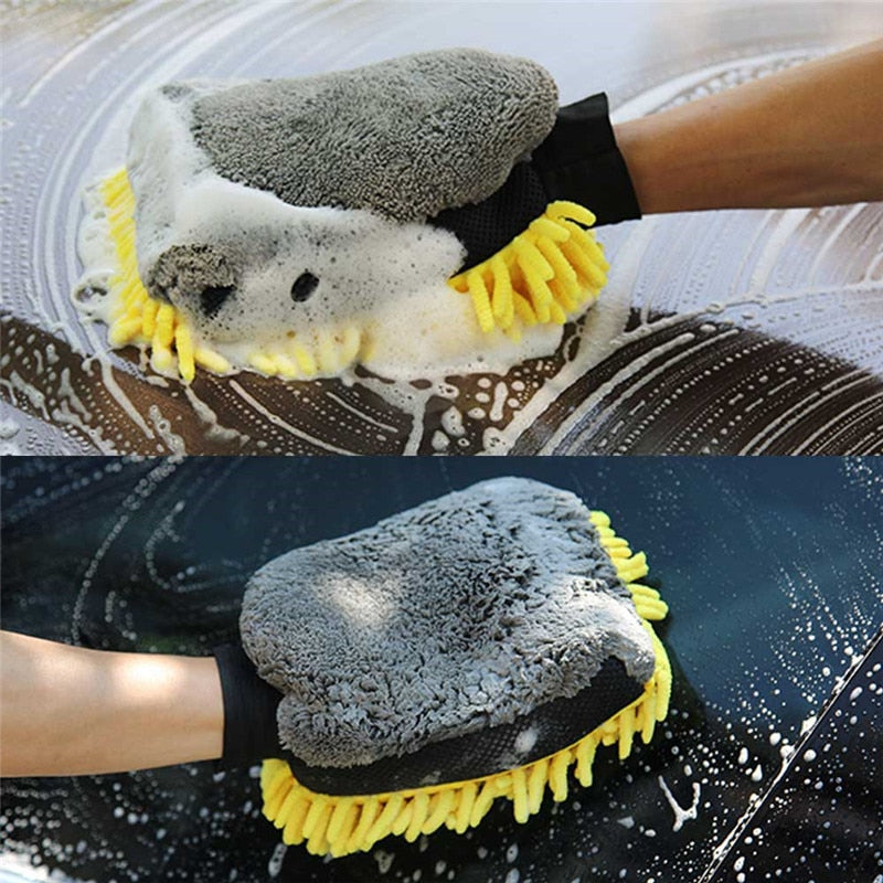  VICASKY 2pcs Car Towel Cleaning Supplies for Cars Car Cleaning  Towel Chenille Wash Mitt Car Cleaning Supplies Chenille Wash Sponge Car  Wash : Automotive