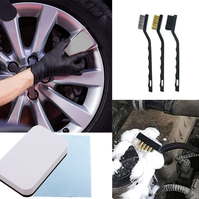 16 Pcs Car Cleaning Brush Kit Car Detailing Brushes Set Auto Wheel