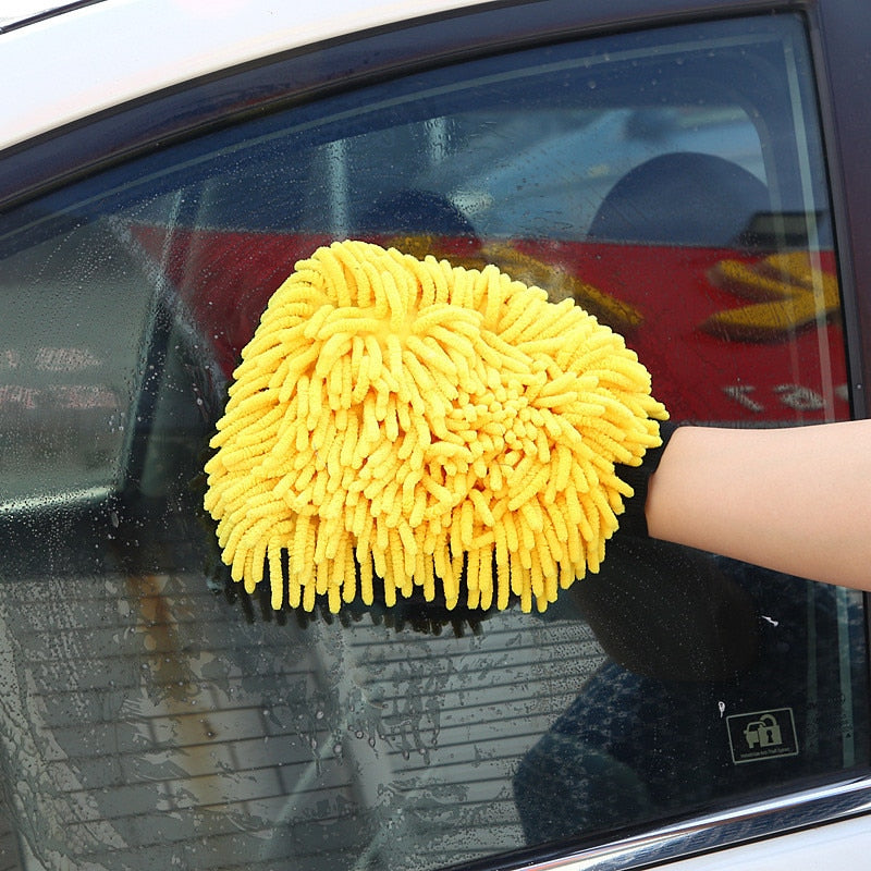 Car Wash Towel Microfiber Chenille Car Cleaning Glove – pureauto&detailing