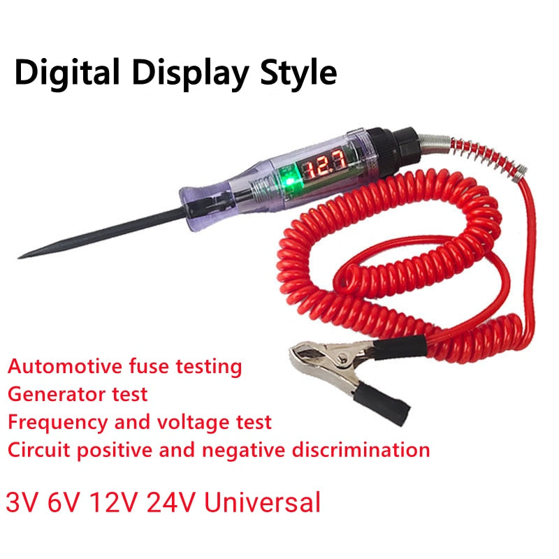 6V 12V 24V DC Car Truck Voltage Circuit Tester