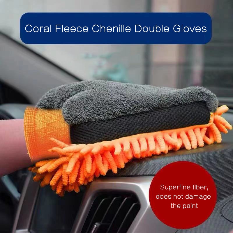 chenille handschuhe Waterproof Car Wash Microfiber Chenille Gloves – pureauto&detailing